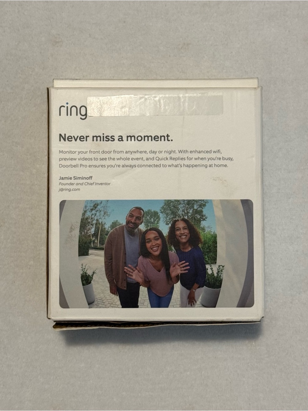 Ring Doorbell Pro 1080p HD Wired Smart Video Doorbell w/ Alexa Dual-Band WiFi - Picture 2 of 6